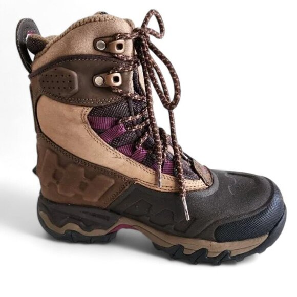 The North Face Hydroseal Mid Waterproof Brown Leather Hiking Boot Womens 6.5 - Picture 1 of 10